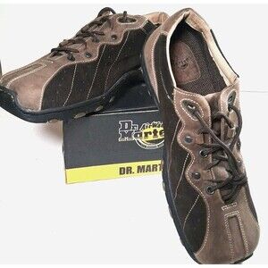 Dr. Martens Jim 8A98 Men's Sz 12 Two Tone Brown Leather Suede Oxford  Shoes New